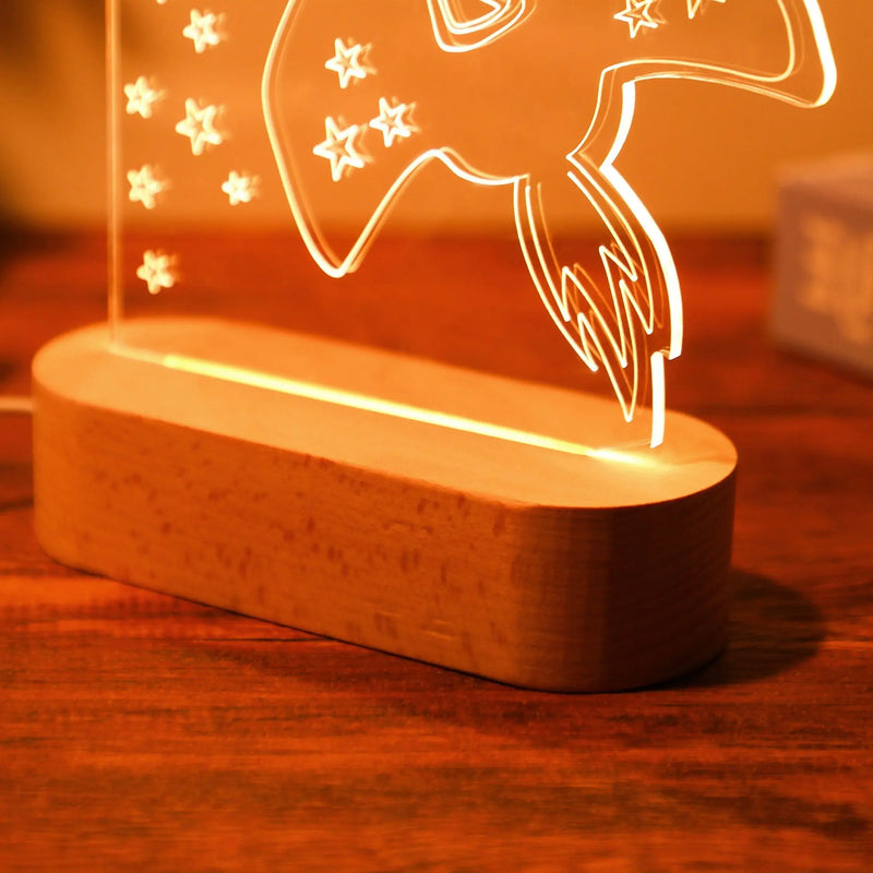 Custom Baby Kids USB Night Light - Personalized Name Lamp for Nursery & Home Decoration