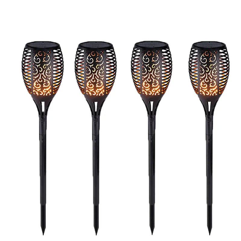 33/96 LED Outdoor Solar Flame Lamp Torch Light – Flicker Lights for Terrace & Garden Decor