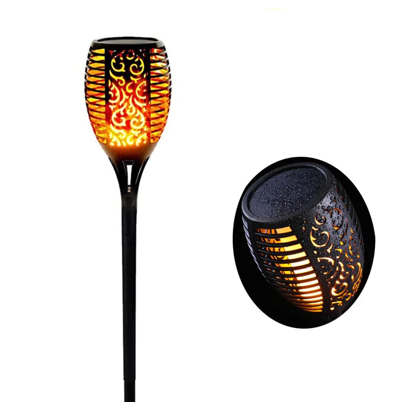 33/96 LED Outdoor Solar Flame Lamp Torch Light – Flicker Lights for Terrace & Garden Decor