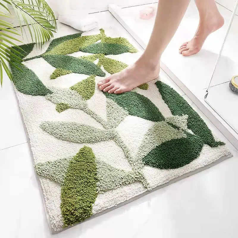 Colour Design Bath Mat – Non-Slip Absorbent Microfiber Bathroom Rug