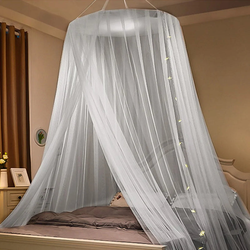 Mosquito Net Window for Double Bed Fabric Folding Tent Bed Curtain Extendable Anti Mosquito Tent