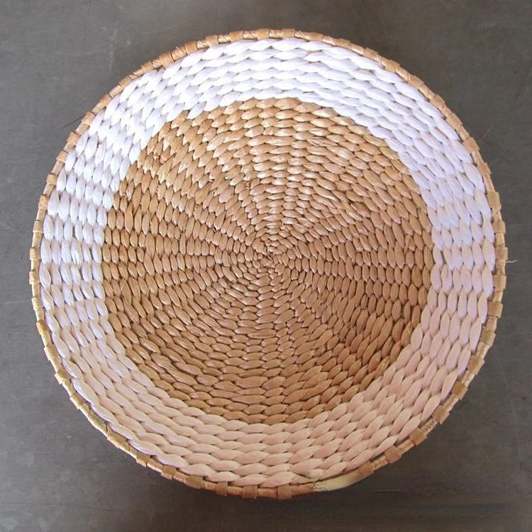 Creative Rattan and Grass Weaving Straw Bowl Wall Decoration