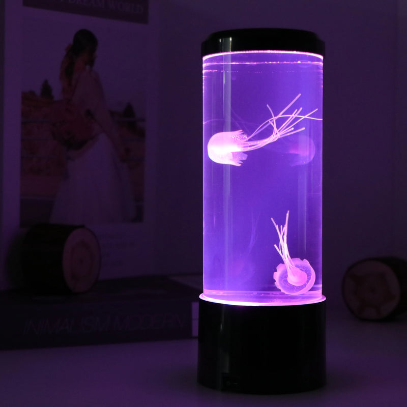 Jellyfish Lava Lamp - LED Ocean Night Light for Home & Bedroom