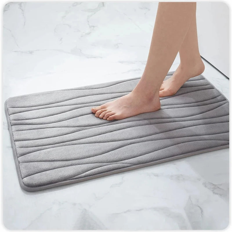 Olanly Silicone Bath Mat Non-Slip Shower Bathroom Mat