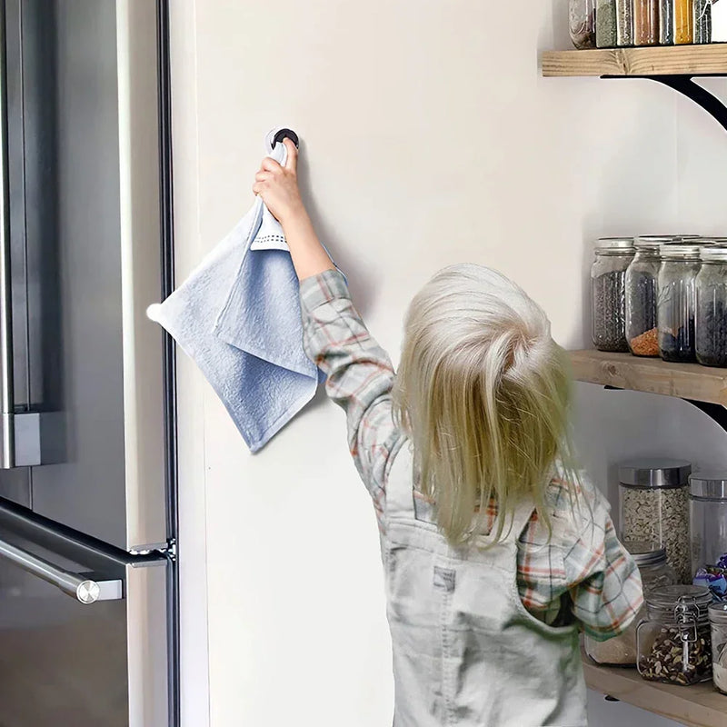 Towel Storage Sucker Racks Wall Mounted Self Adhesive Holder Hooks Kitchen Hanger Clip Organizer