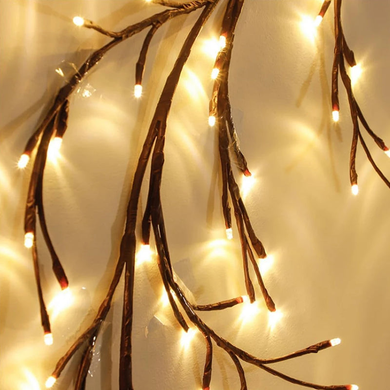 96-LED Tree Branch Lamp - Willow Vine DIY Atmosphere Light with 8 Lighting Modes