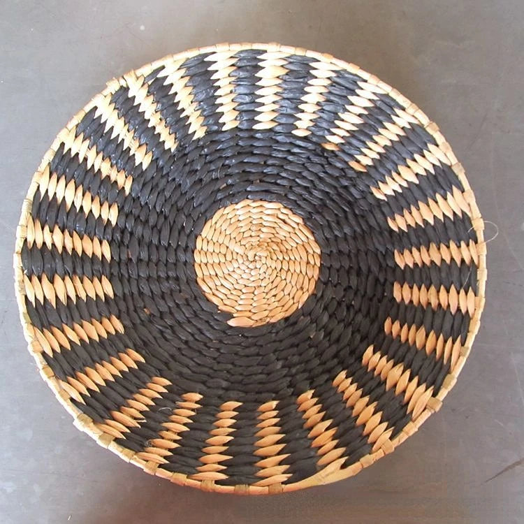 Creative Rattan and Grass Weaving Straw Bowl Wall Decoration