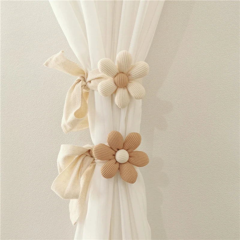 Flower Curtain Tieback – Cute Floral Curtain Holder for Kids’ Rooms & Decor