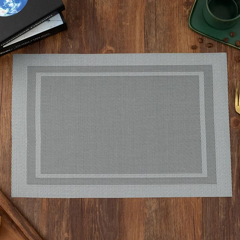 PVC Woven Placemats - Durable & Heat Resistant Dining Table Placemats