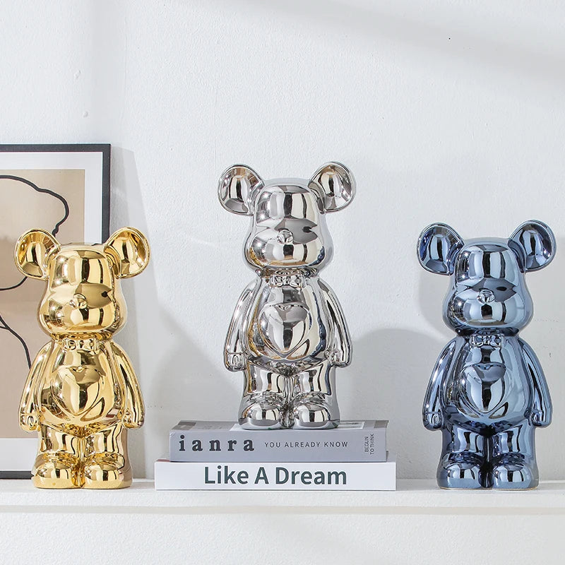 Ceramic Bear Figurines – Luxury Home Decoration