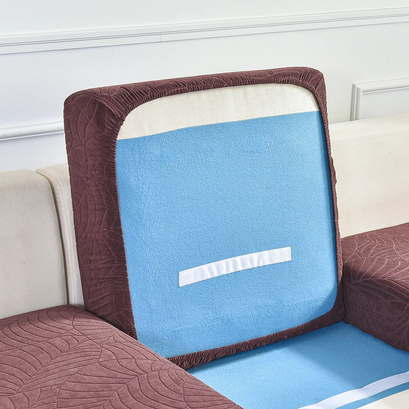 Waterproof Sofa Seat Cushion Cover - Adjustable and Removable Furniture Protector