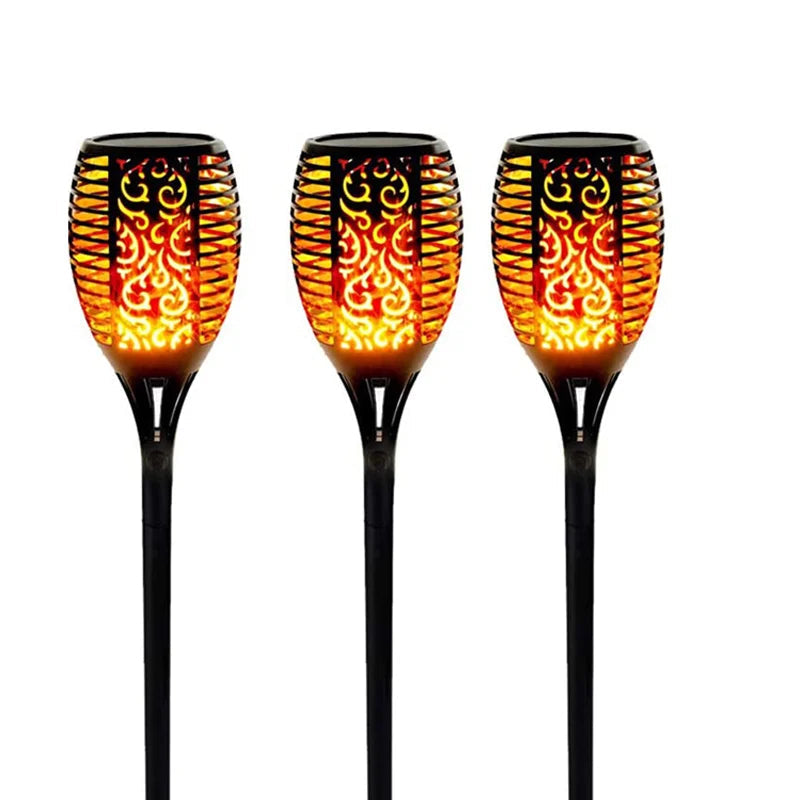 33/96 LED Outdoor Solar Flame Lamp Torch Light – Flicker Lights for Terrace & Garden Decor