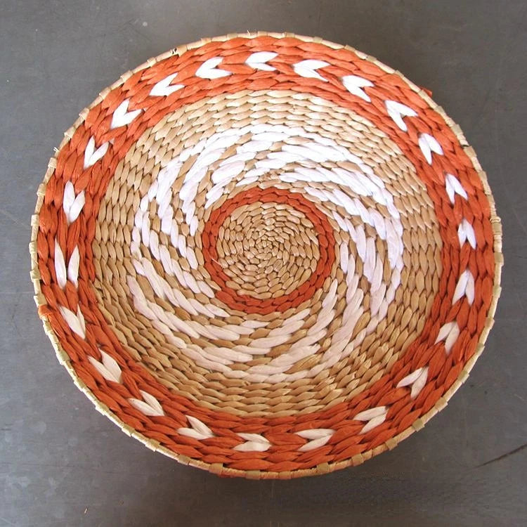 Creative Rattan and Grass Weaving Straw Bowl Wall Decoration