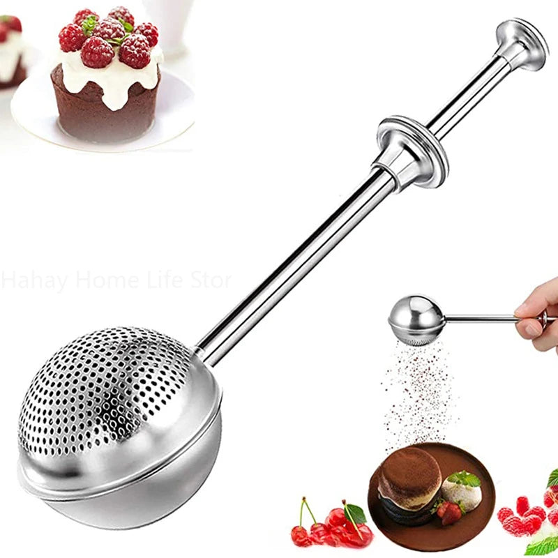 Powder Shaker Sugar Duster Flour Sugar Sieve For Powdered Sugar Spices Cake Decorating Tool Baking