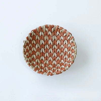 Creative Rattan and Grass Weaving Straw Bowl Wall Decoration