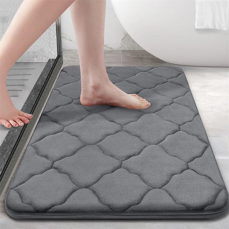 Olanly Silicone Bath Mat Non-Slip Shower Bathroom Mat