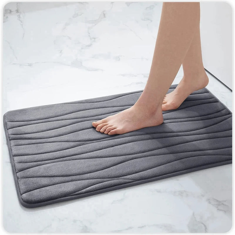 Olanly Silicone Bath Mat Non-Slip Shower Bathroom Mat