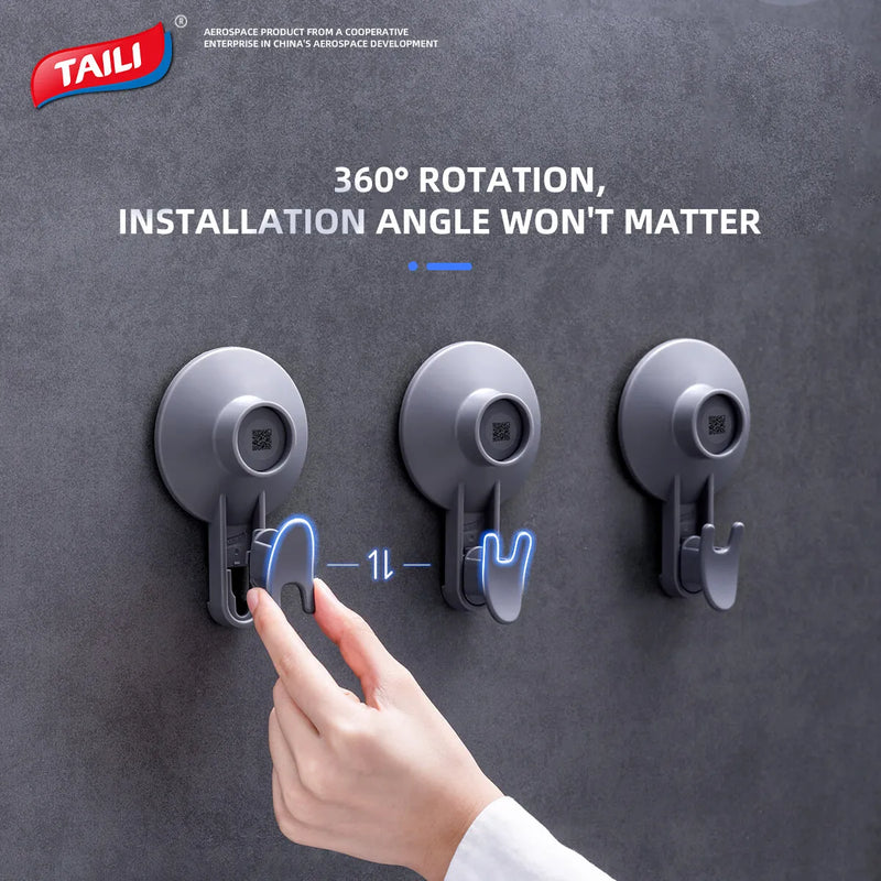 TAILI Wall Hook Vacuum Suction Cup – Multi-Purpose Hanging Hook for Kitchen & Bathroom