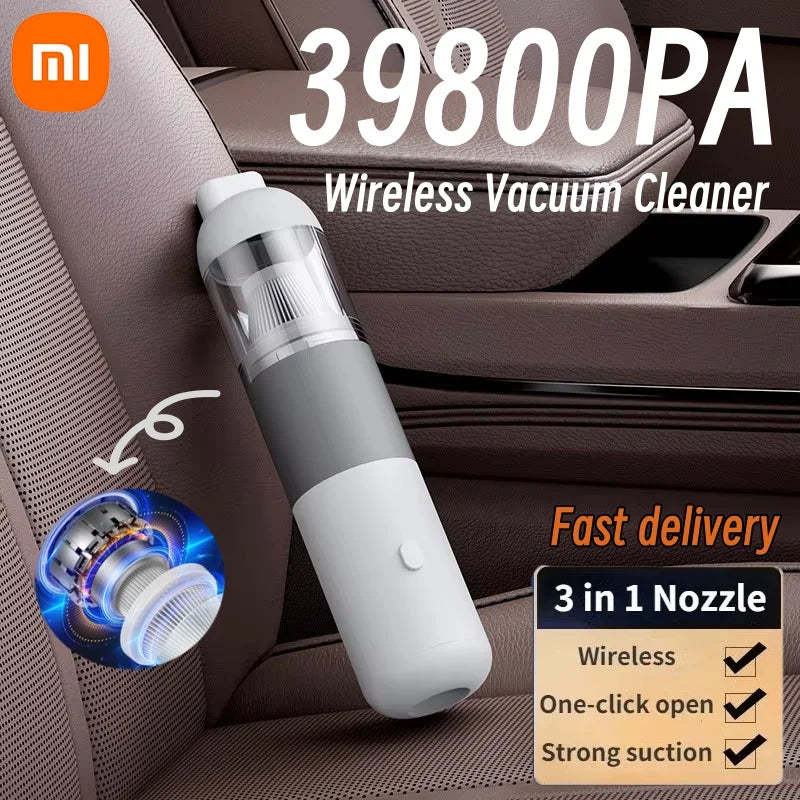 3-in-1 Wireless Car Vacuum Cleaner – Portable Handheld Mini Dust Catcher for Car and Home