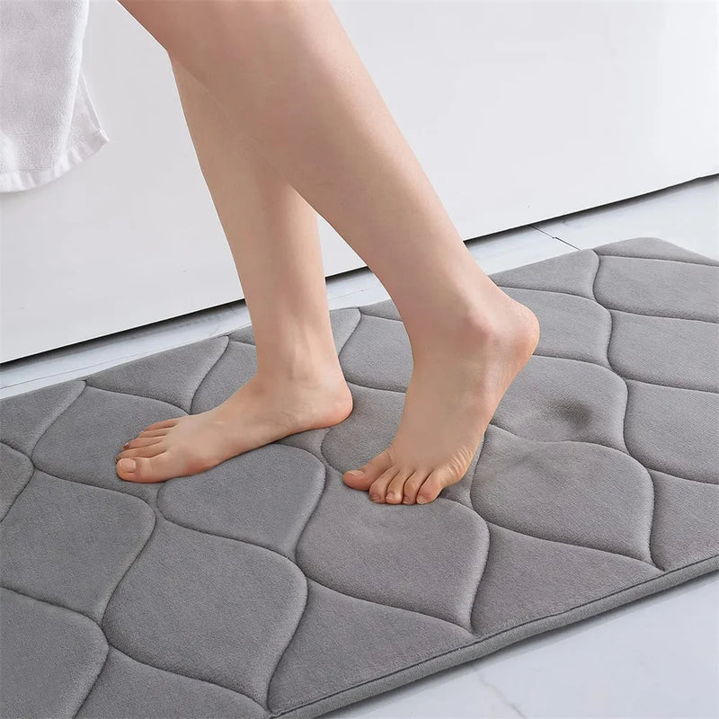 Olanly Silicone Bath Mat Non-Slip Shower Bathroom Mat