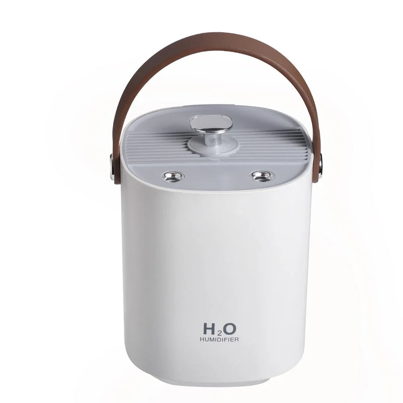 Portable 1.2L Ultrasonic Humidifier with Light – Quiet, Rechargeable, and Convenient