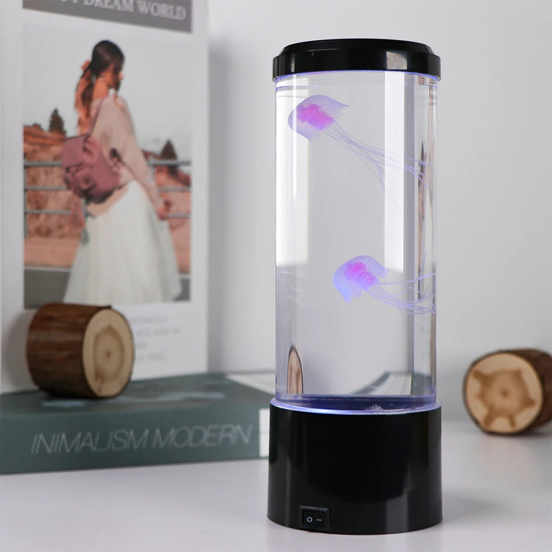 Jellyfish Lava Lamp - LED Ocean Night Light for Home & Bedroom