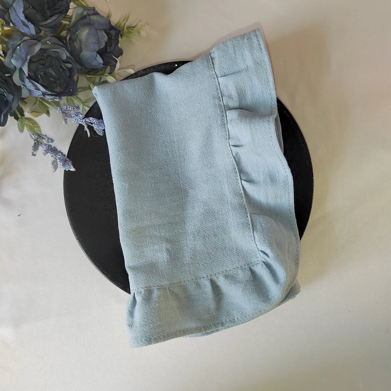 Cotton Ruffle Napkins - Elegant Placemats for Table Decor