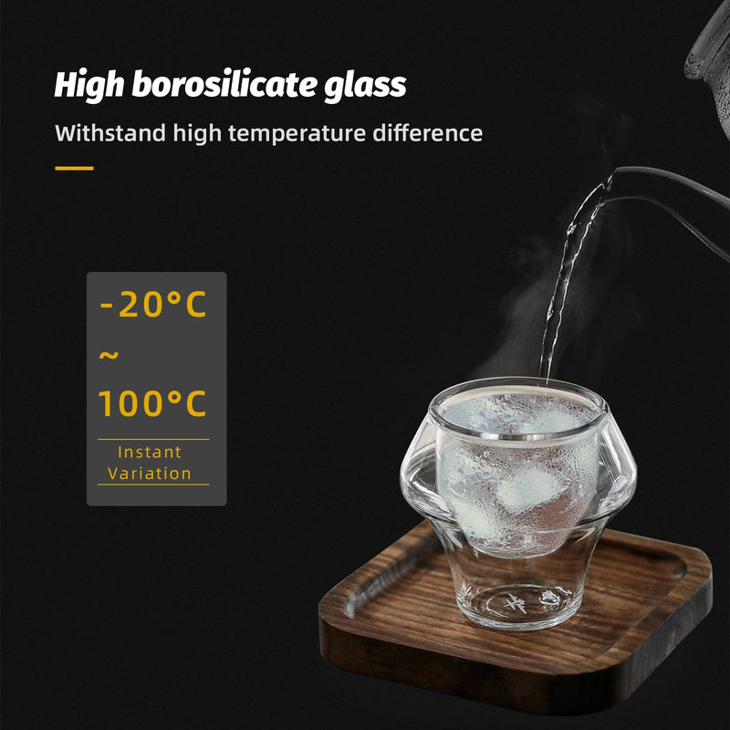 MHW-3BOMBER Double Wall Glass Espresso Cups – Anti-scald Reusable Coffee, Tea, and Wine Cups