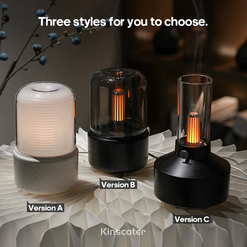 Portable Mini Aroma Diffuser - USB Air Humidifier & Essential Oil Night Light