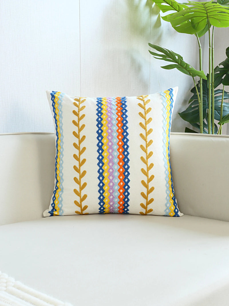 Bohemian Embroidery Cushion Cover – Decorative Pillow for Bed or Living Room