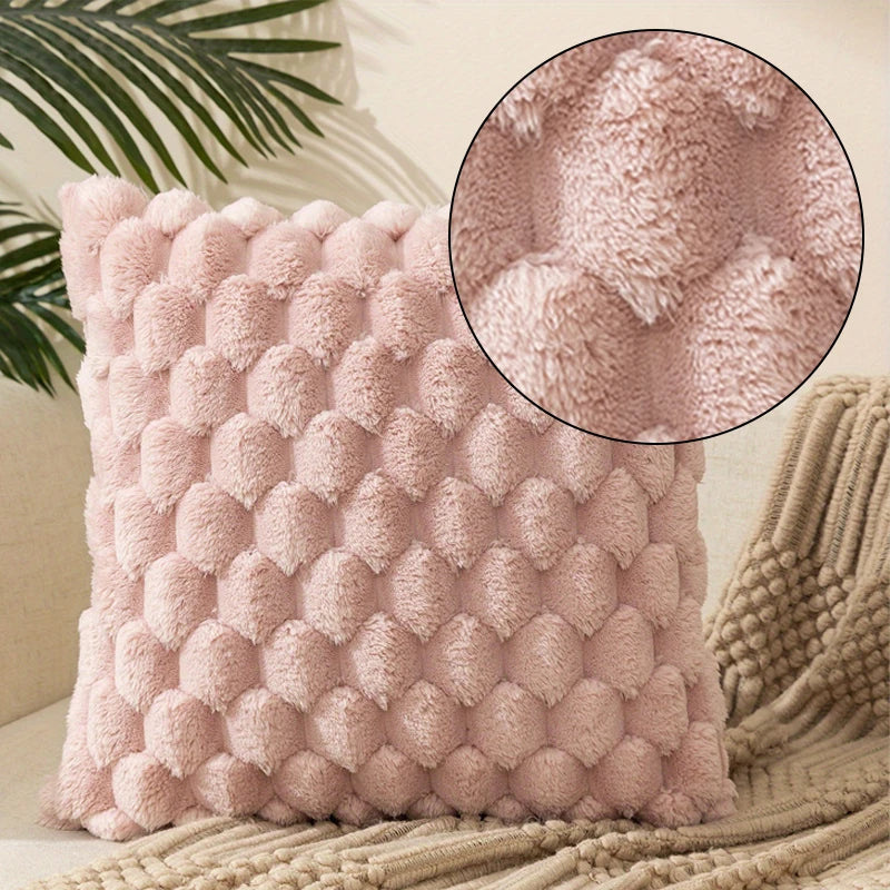 Cozy Cushion Covers for Living Room Knit Decorative Pillows for Sofa Soft Modern Throw Pillow