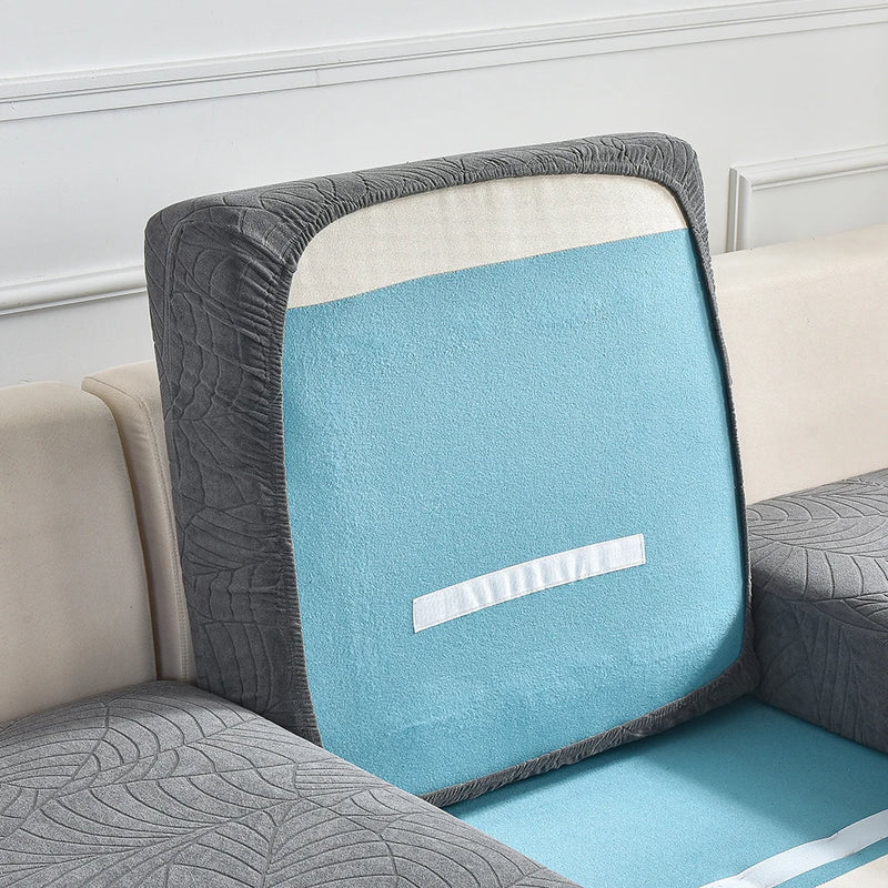 Waterproof Sofa Seat Cushion Cover - Adjustable and Removable Furniture Protector