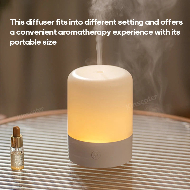 Desktop Mini Ultrasonic Aroma Diffuser and Air Humidifier with RGB Light