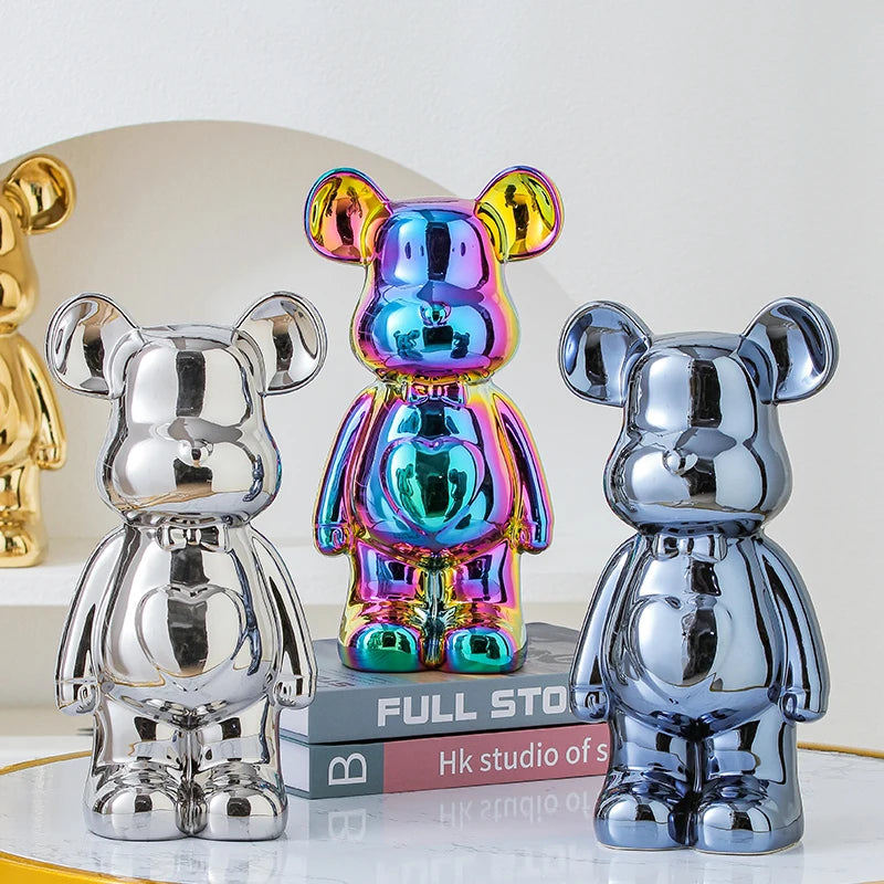 Ceramic Bear Figurines – Luxury Home Decoration