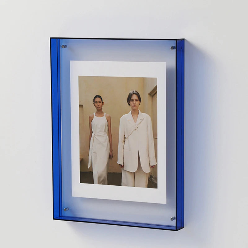 Ins Style Acrylic Photo Frame – Modern Colorful Transparent Design