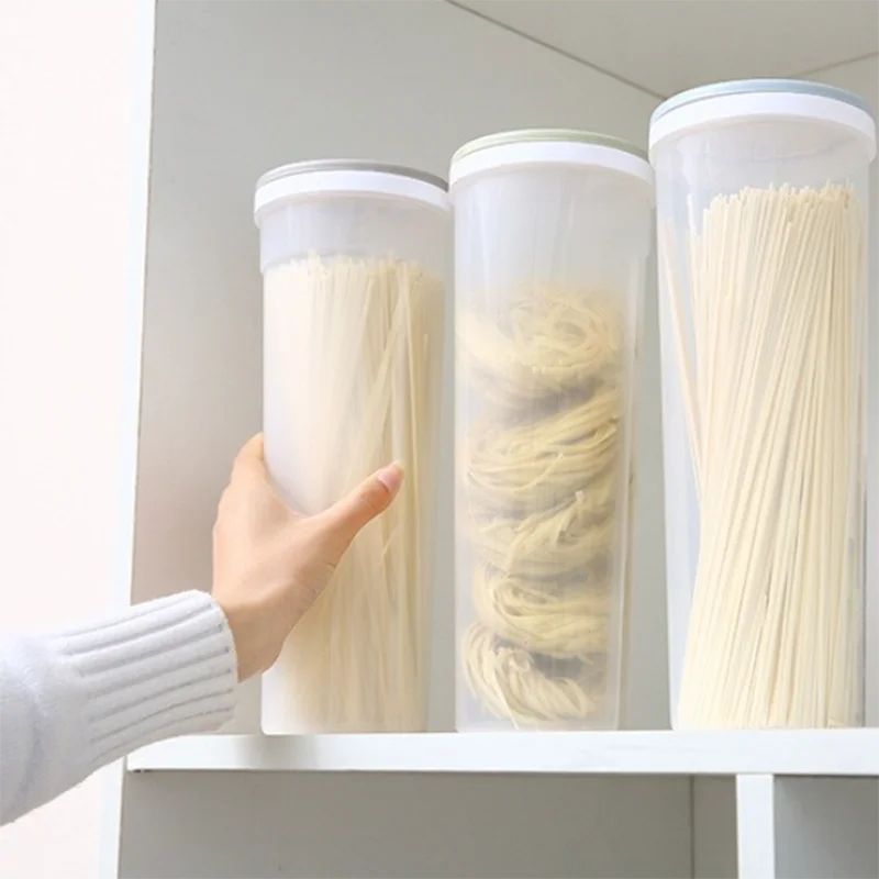 Noodles Pasta Sealed Can Kitchen Accessories Food Grade Plastic Storage Organization Divided Storage