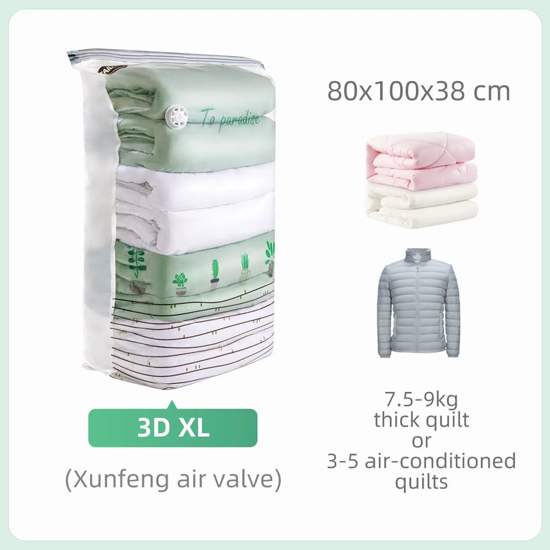 TAILI Cubic Vacuum Storage Bags for Clothes and Blankets