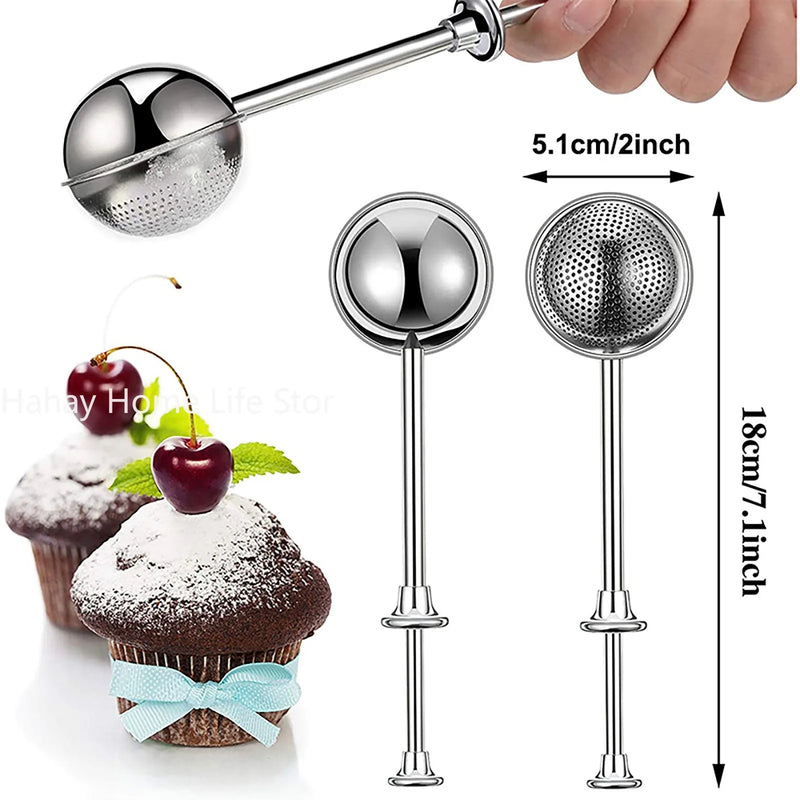 Powder Shaker Sugar Duster Flour Sugar Sieve For Powdered Sugar Spices Cake Decorating Tool Baking