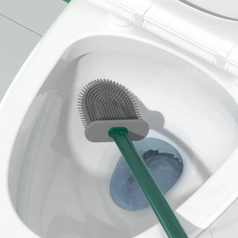 Wall Mounted 2 in 1 Toilet Brush - Multifunctional Design Toilet Brush Holder