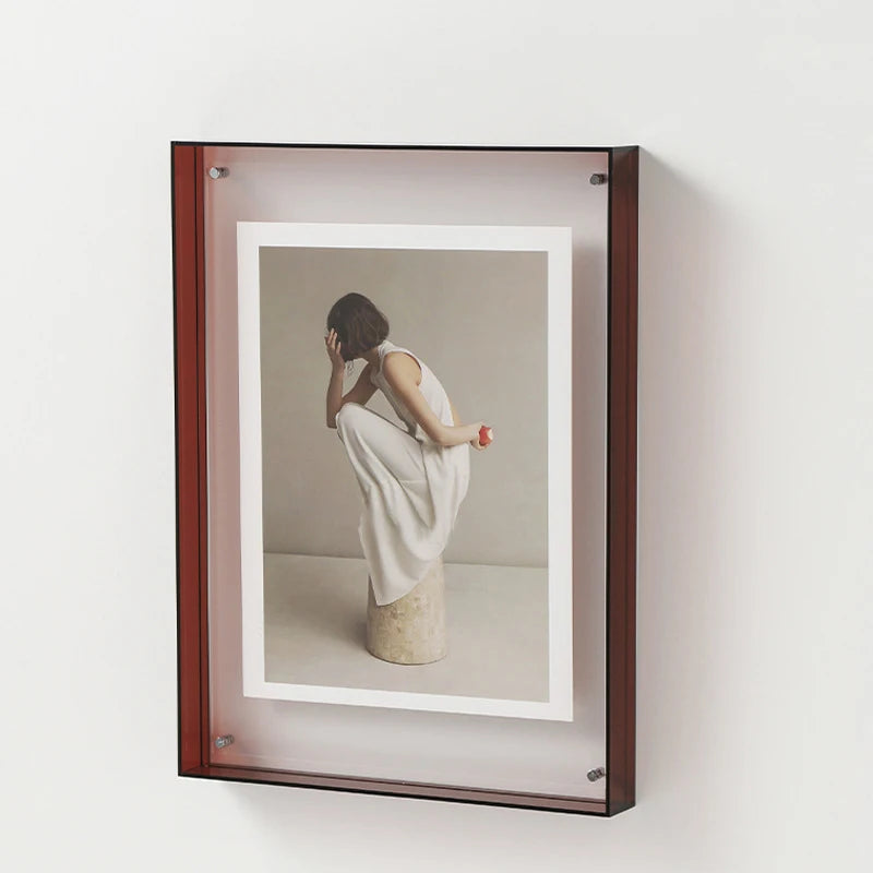 Ins Style Acrylic Photo Frame – Modern Colorful Transparent Design