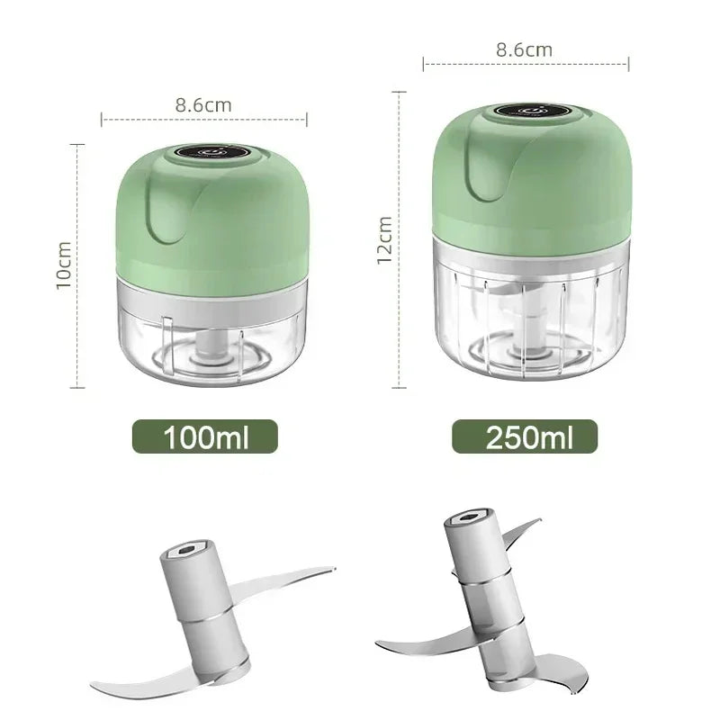 Electric Chopper USB Meat Grinder Garlic Masher Sturdy Durable Vegetable Crusher Mini Kitchenware