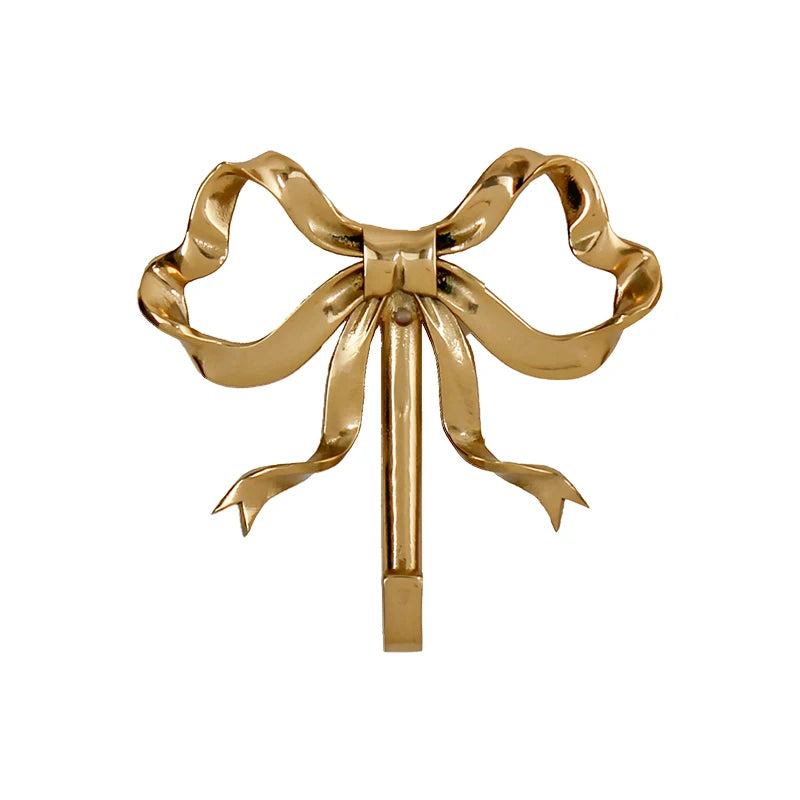 Decorative Bow Clothes Hook - Luxury Solid Brass Bow Shape Wall Hook