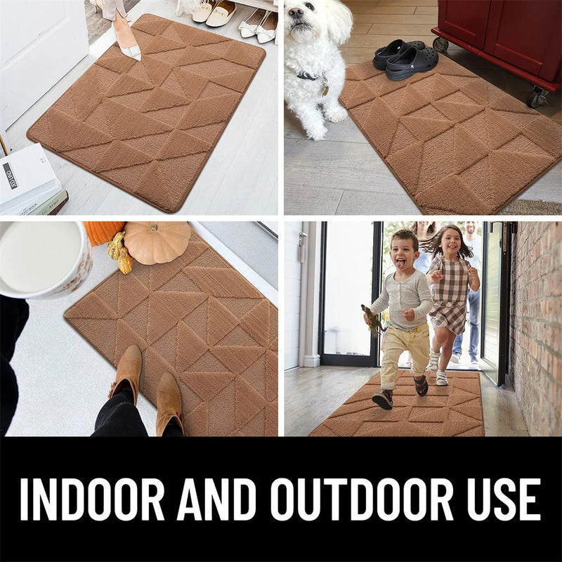 Olanly Absorbent Entrance Door Mat for Front Door