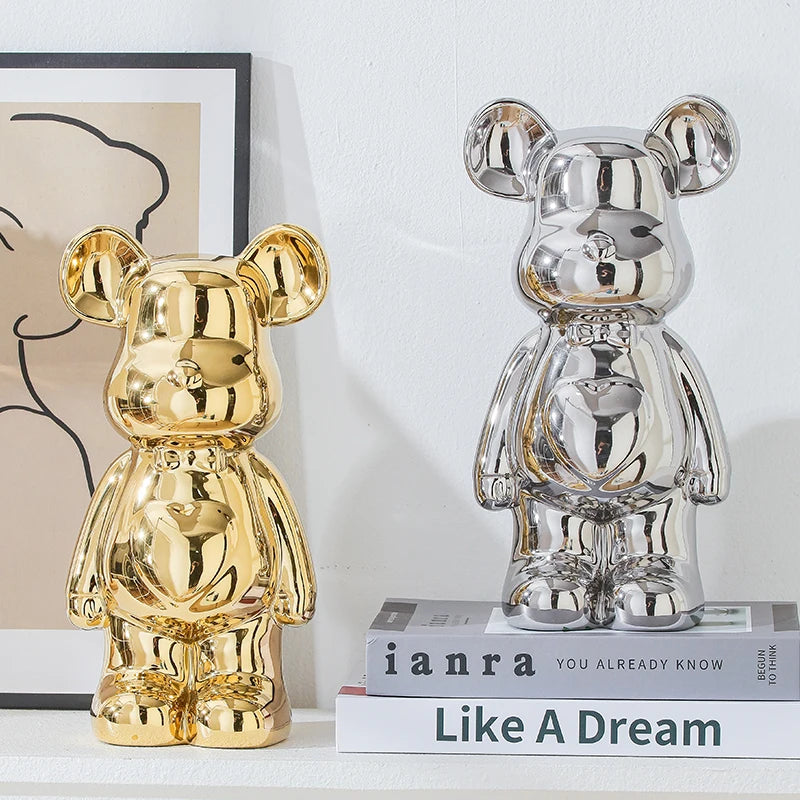 Ceramic Bear Figurines – Luxury Home Decoration