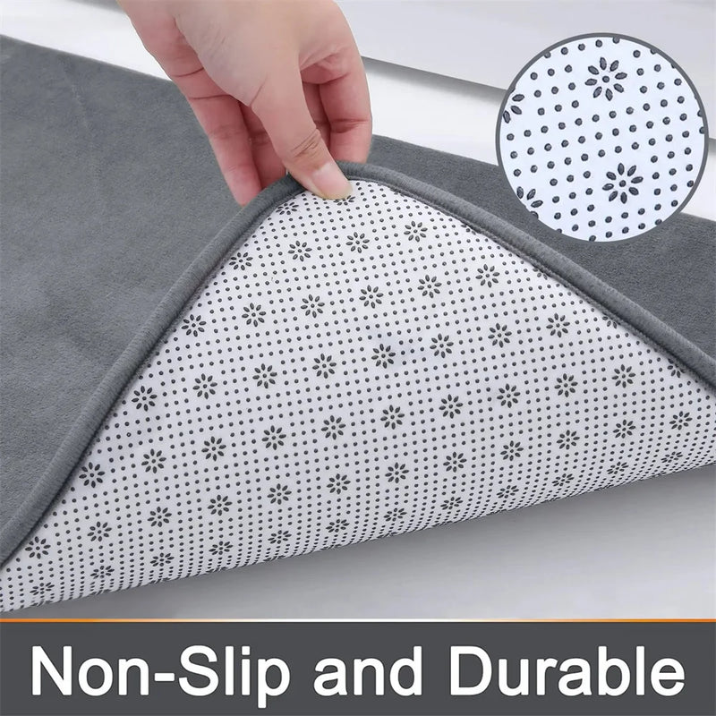 Olanly Silicone Bath Mat Non-Slip Shower Bathroom Mat