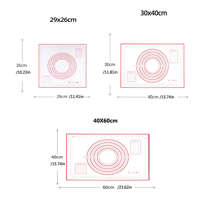 Non-Stick Silicone Kneading Mat – Multi-Purpose Baking Sheet and Oven Liner