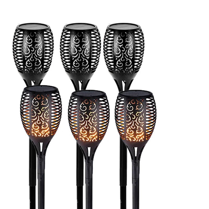 33/96 LED Outdoor Solar Flame Lamp Torch Light – Flicker Lights for Terrace & Garden Decor