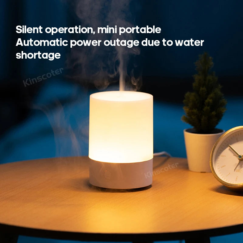 Desktop Mini Ultrasonic Aroma Diffuser and Air Humidifier with RGB Light