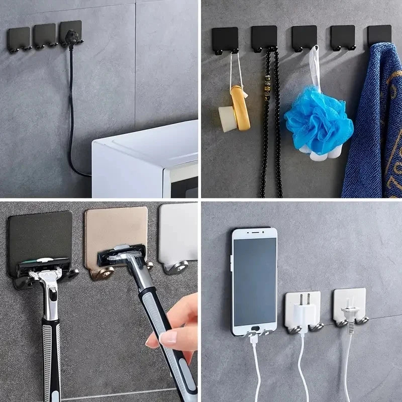 Punch-free Razor Holder, Storage Hook, Space Aluminum Multi-purpose Bathroom Accessories