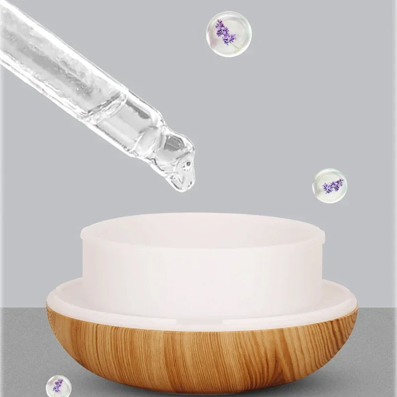 350ml Aromatherapy Essential Oil Diffuser Remote Control Ultrasonic Air Humidifier 7 Color LED Light